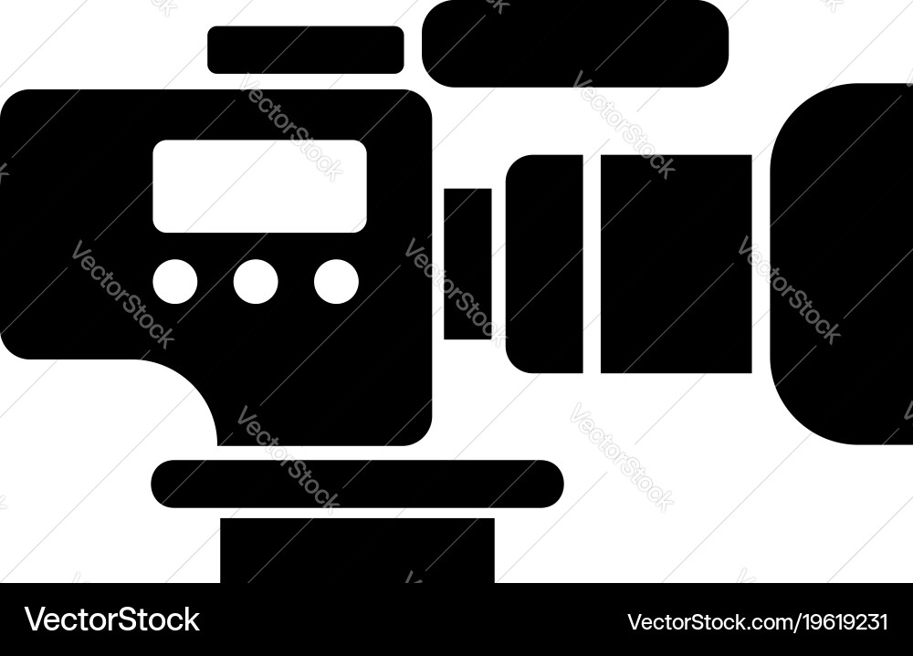 Simple TV Camera Icon Vector Image