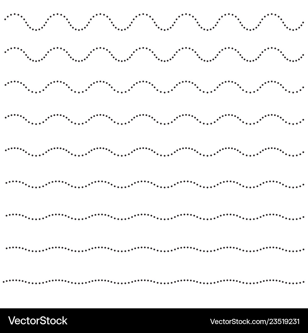Wavy Horizontal Line Pattern vector image