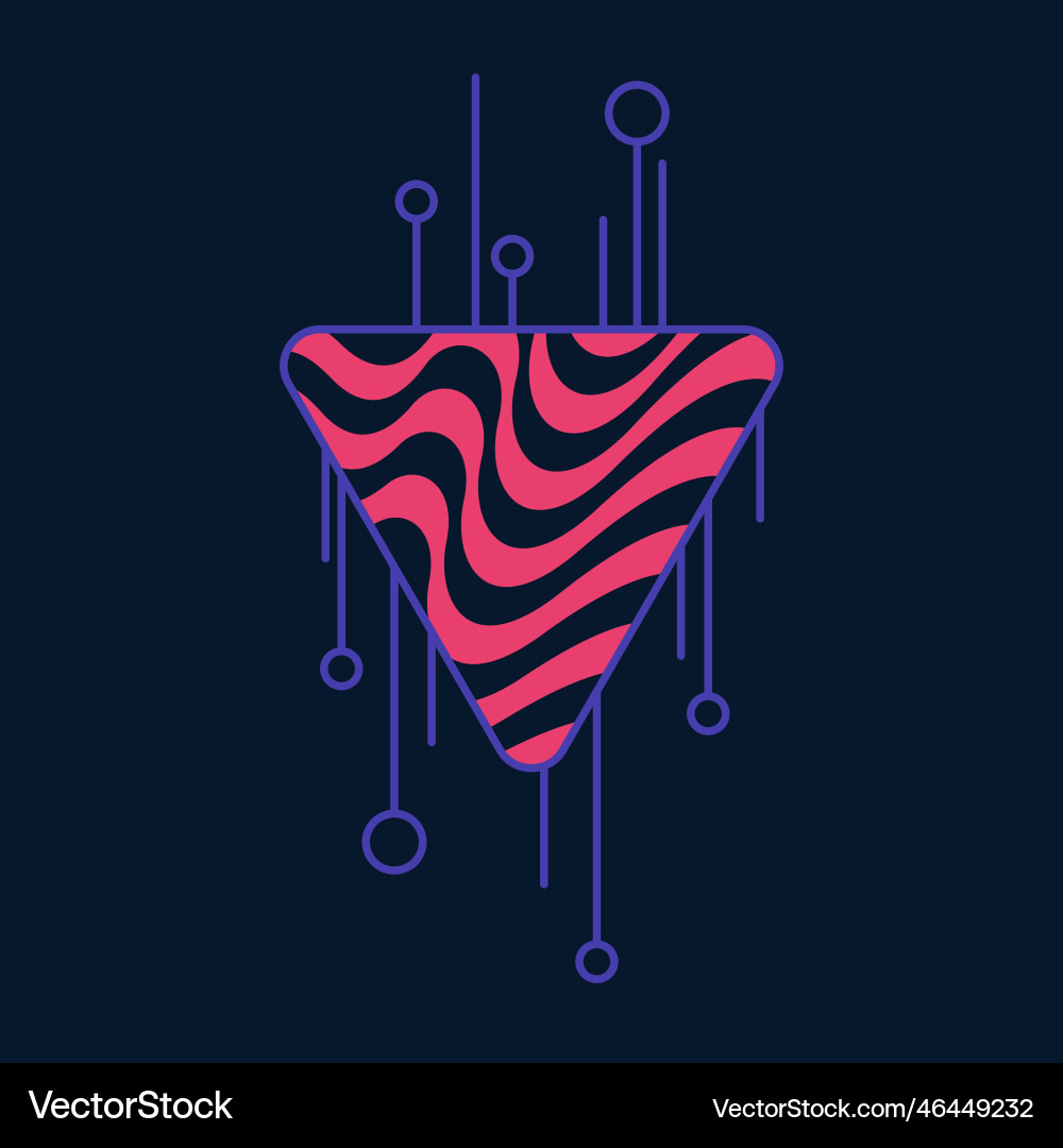 Abstract background with dynamic waves vector image