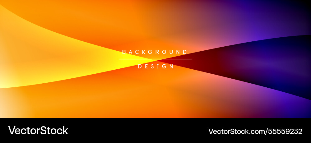 Bright rainbow style color gradient with curve Bright rainbow style color gradient with curve Vector Image