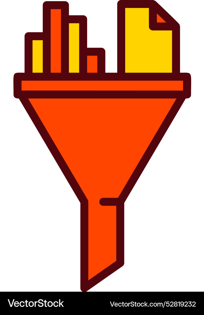 Data filter icon design Vector Image
