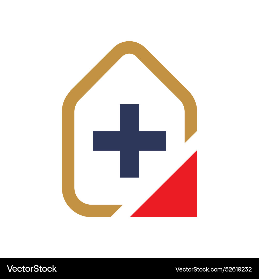 Medical cross map hospital location icons logo Vector Image
