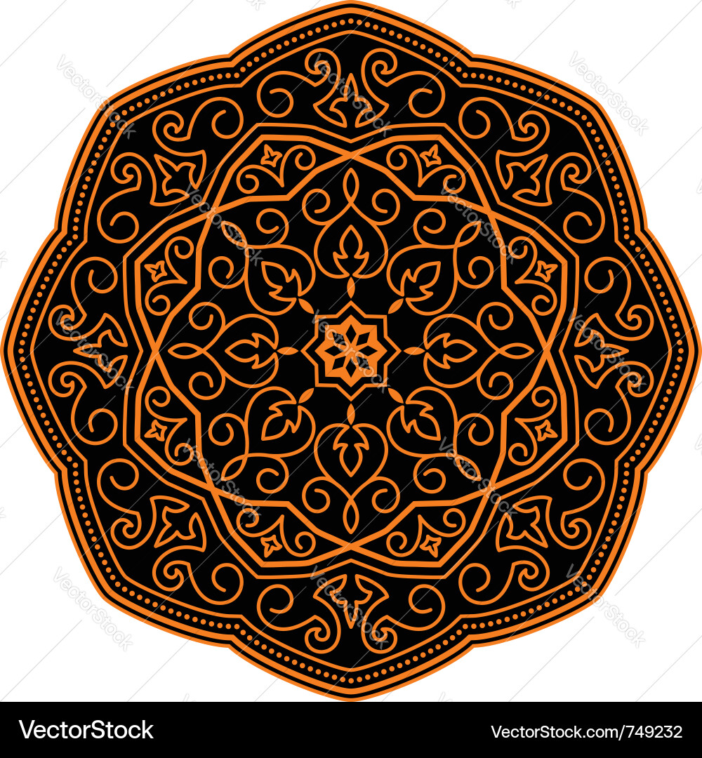 Ornate Circular Pattern vector image