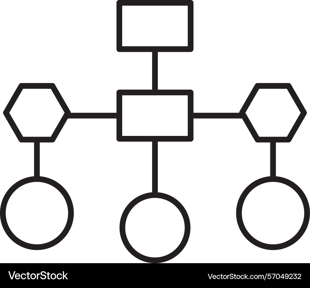 Structure line icon design vector image