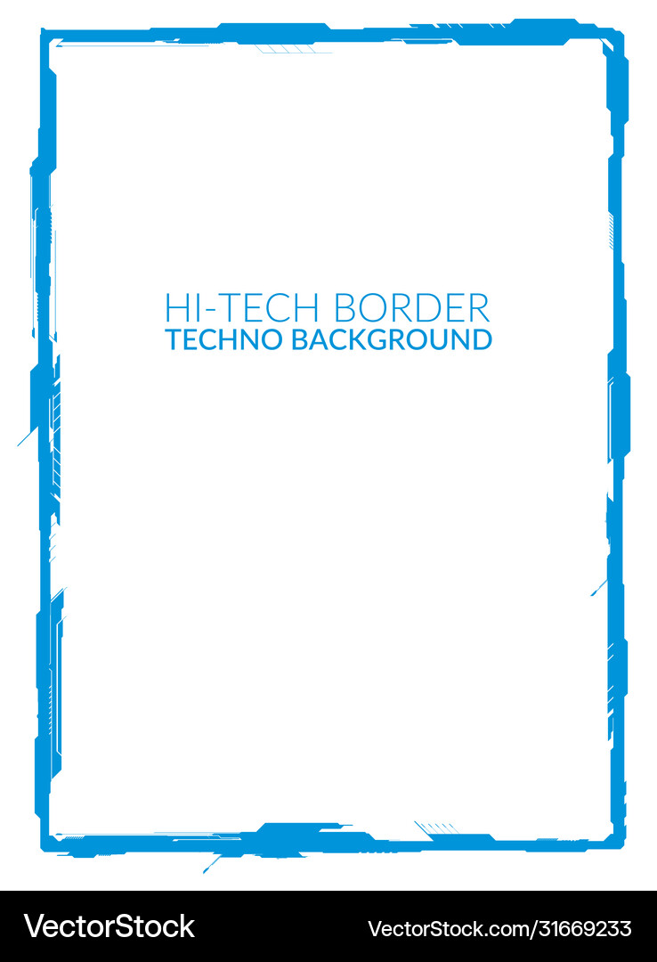 Tech Border Line Tech border Vector Images & Graphics for Commercial Use | VectorStock