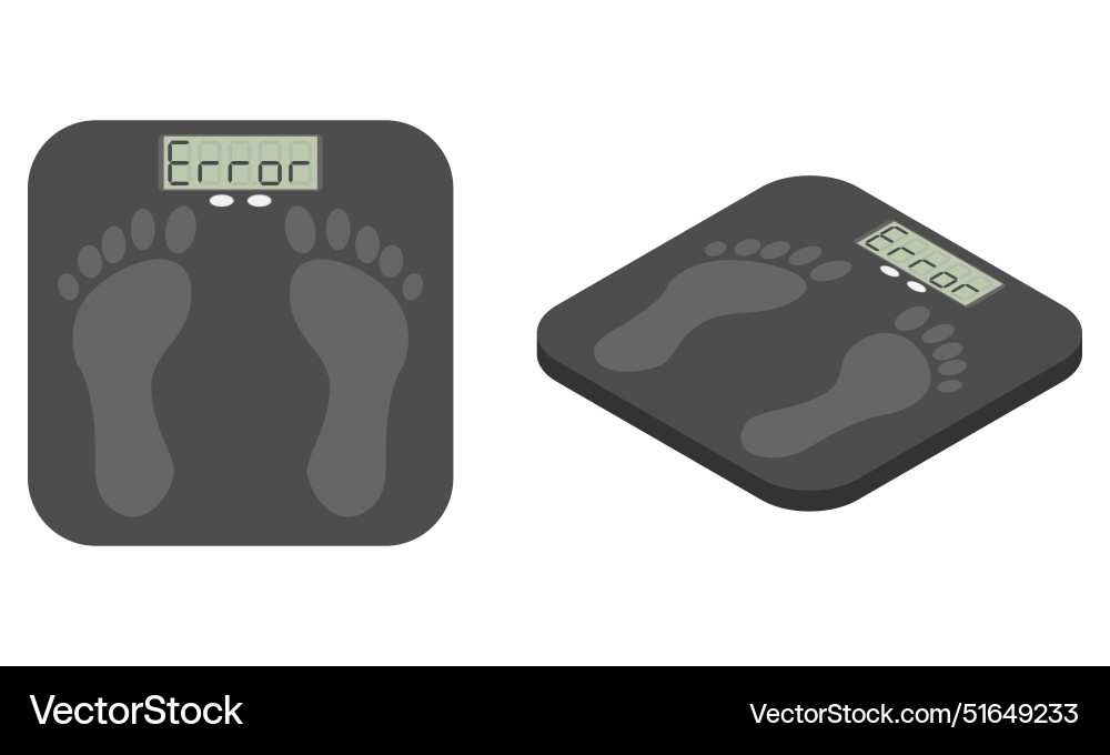 Digital scale error Vector Image