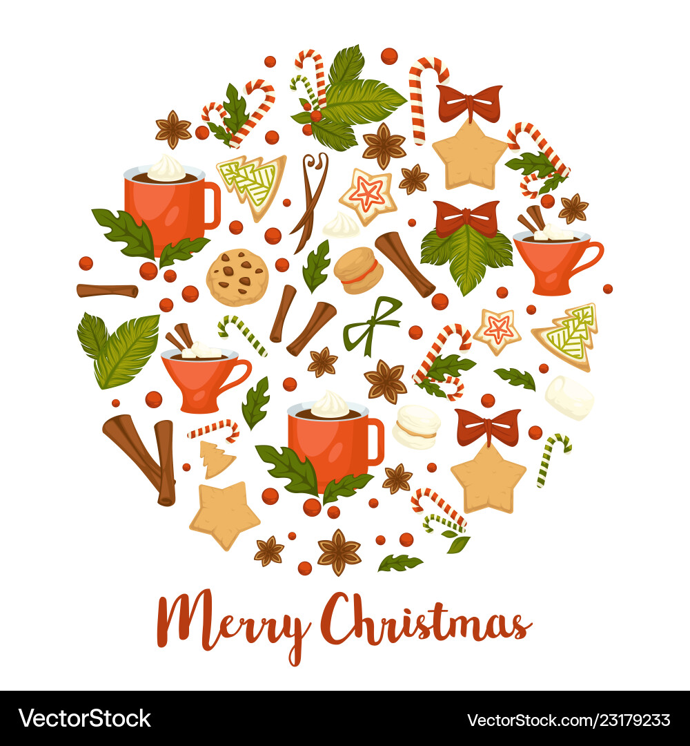Frohe Weihnachten Winterferienkonzept symbolisch Frohe Weihnachten Winterferienkonzept symbolisch vektorbild