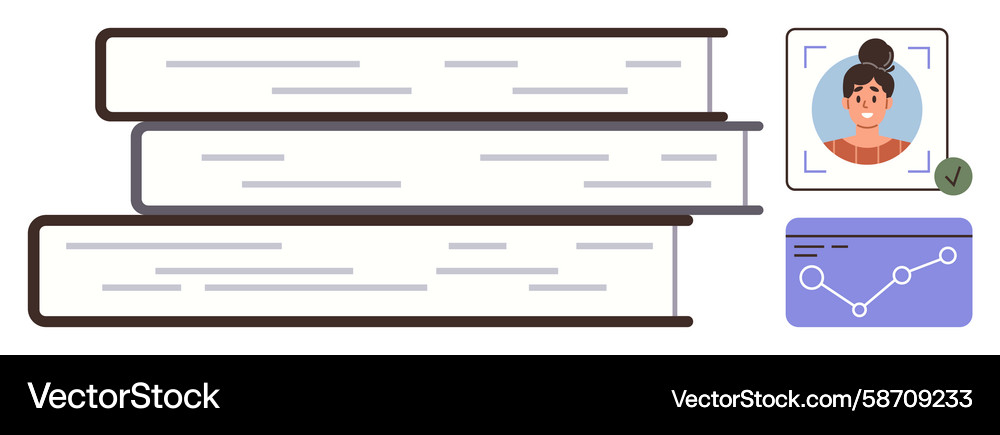 Learning & Progress Tracking Vector Image