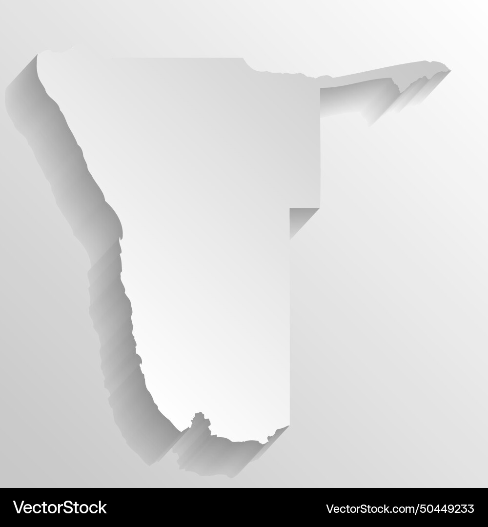 Namibia country map silhouette Namibia country map silhouette vector image