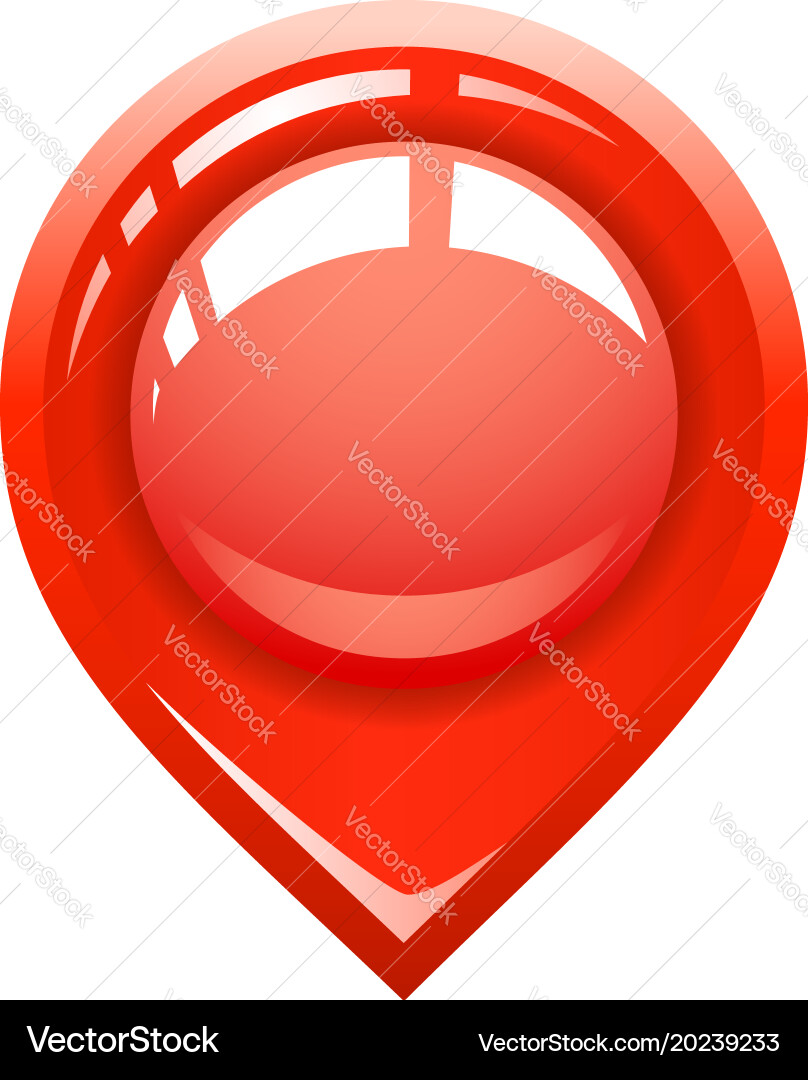Pointer location for the map vector image