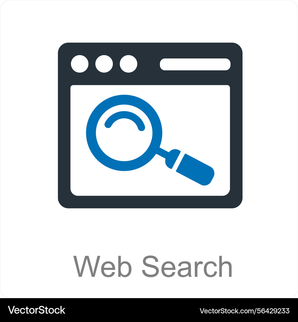 Web search and icon concept Vector Image