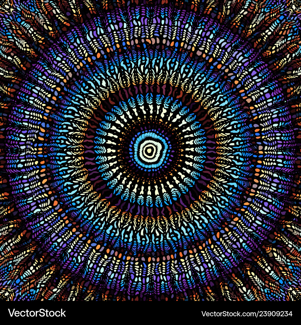 Curved Mosaic Pattern vector image