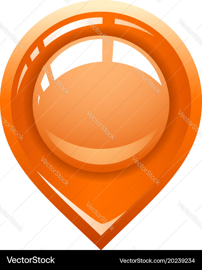 Pointer location for the map vector image