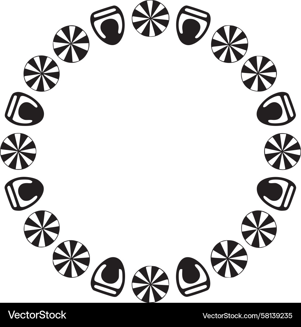 Abstract Circular Pattern Vector Image