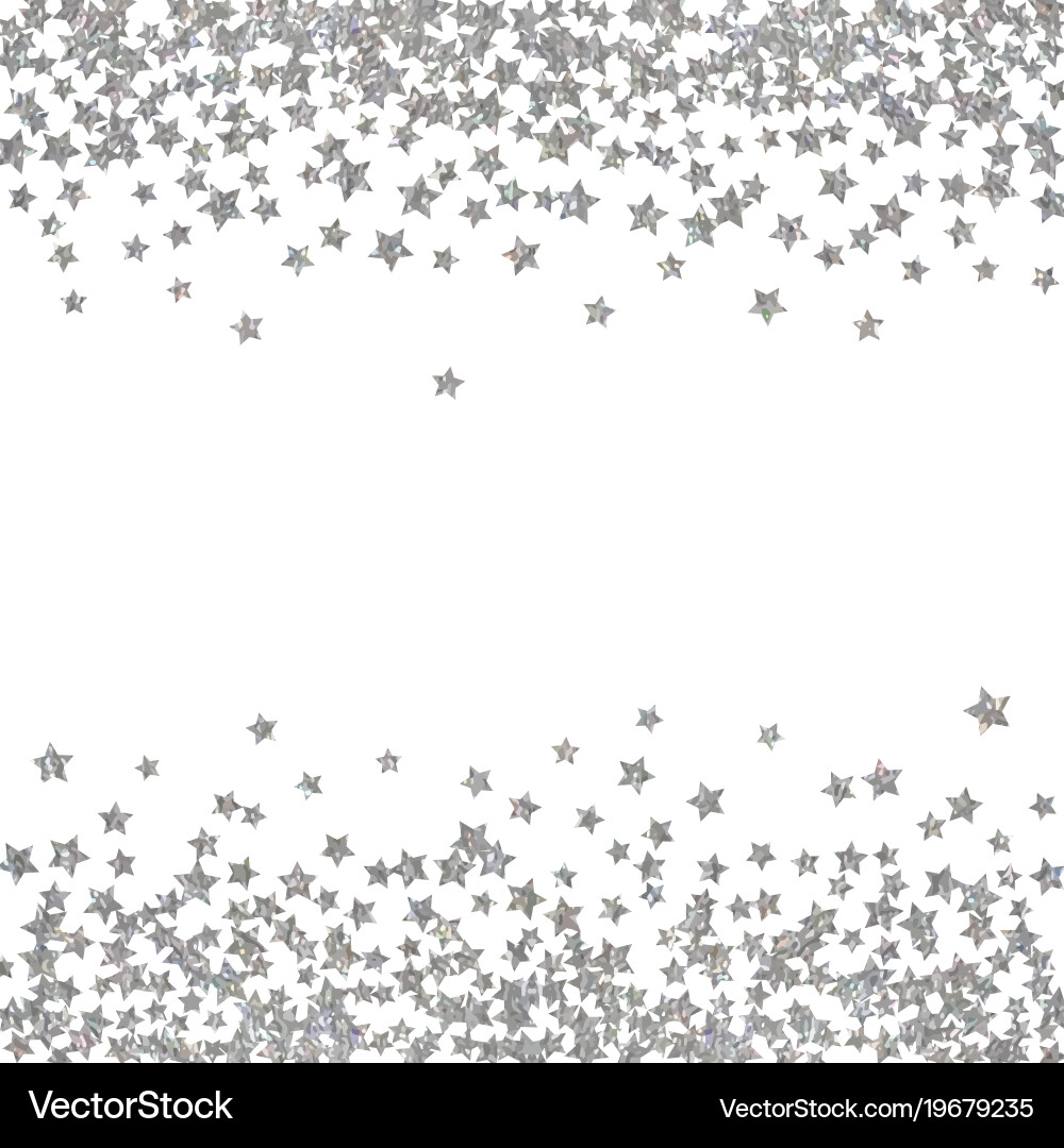 Abstract pattern of random falling stars Vector Image
