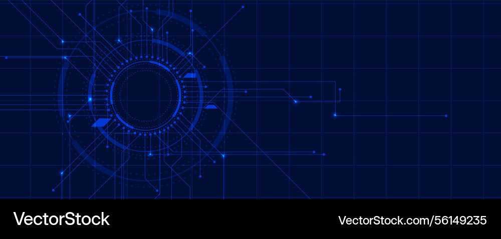 Circuit abstract background for science Vector Image