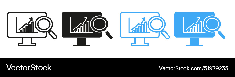 Data analytics icon mark in filled style Data analytics icon mark in filled style vector image