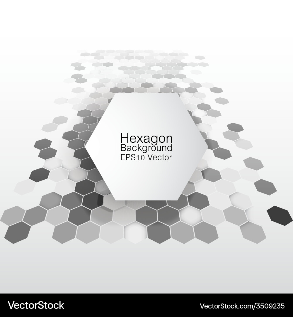 Geometric background abstract hexagonal pattern Vector Image