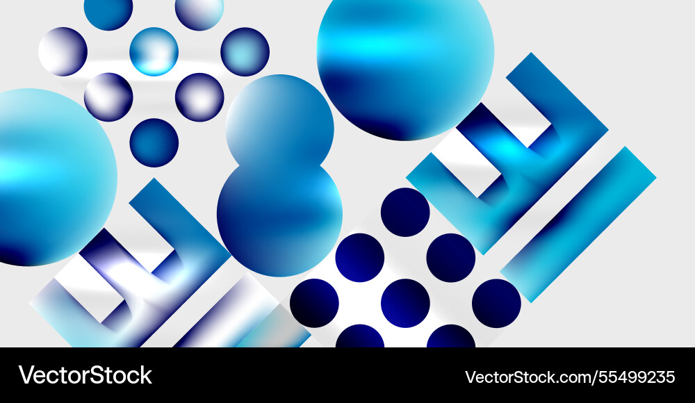Simple shapes - circles triangles rectangles Vector Image