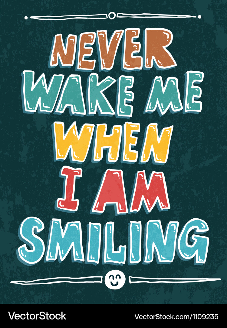 Vintage Smiling Sign Vector Image