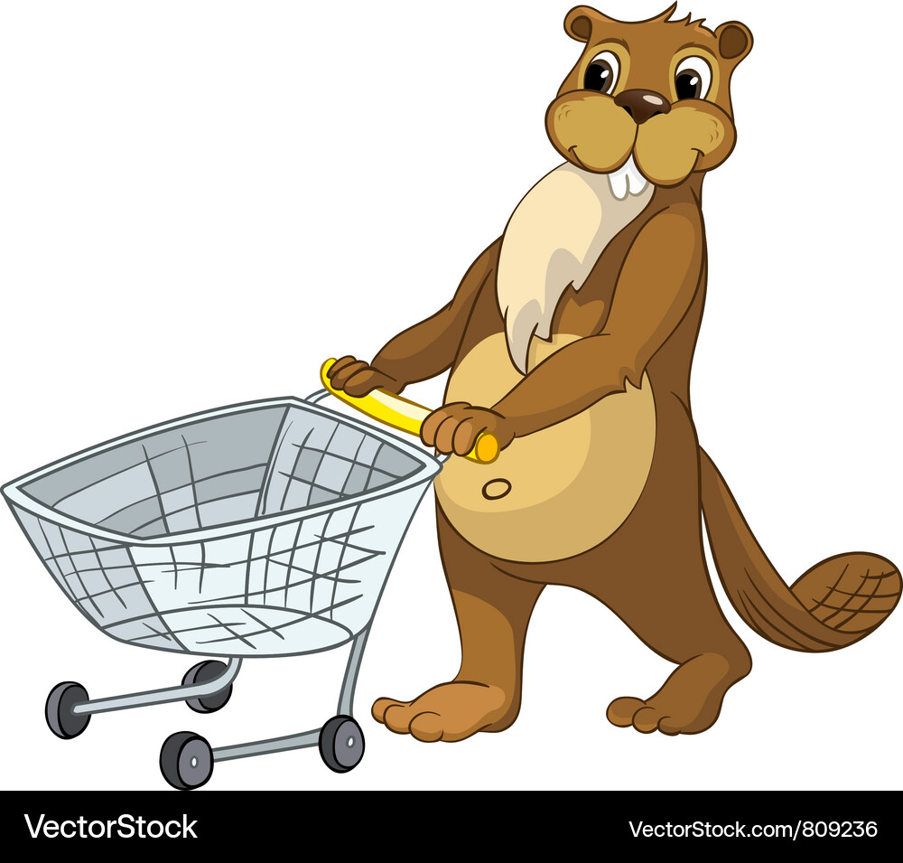 Beaver crees look for funny by keyword Vector Image