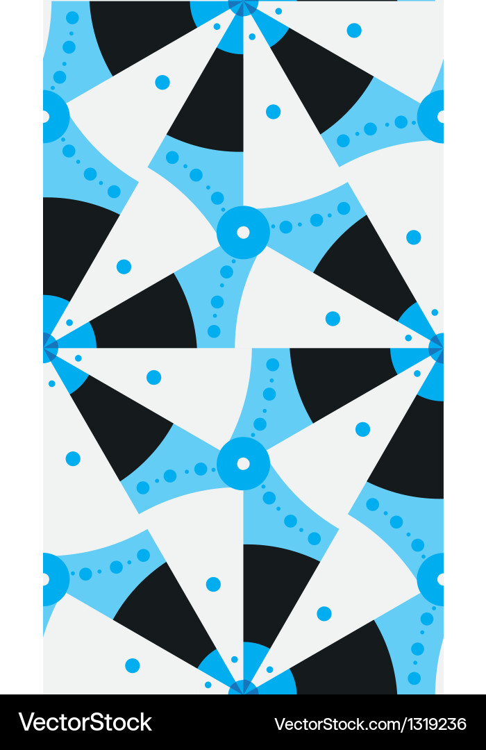 Blue seamless pattern with concentric circles Vector Image