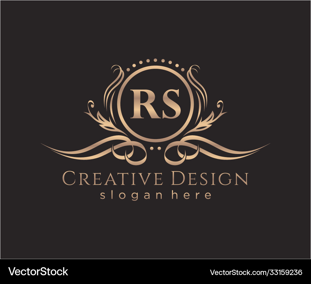 Elegant RS Monogram Logo - Beauty & Brand Identity Vector Image