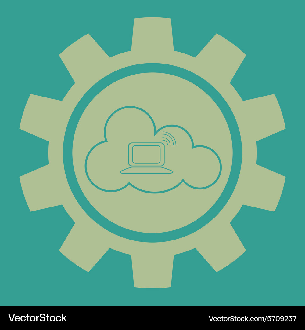 Cloud computing design Vector Image