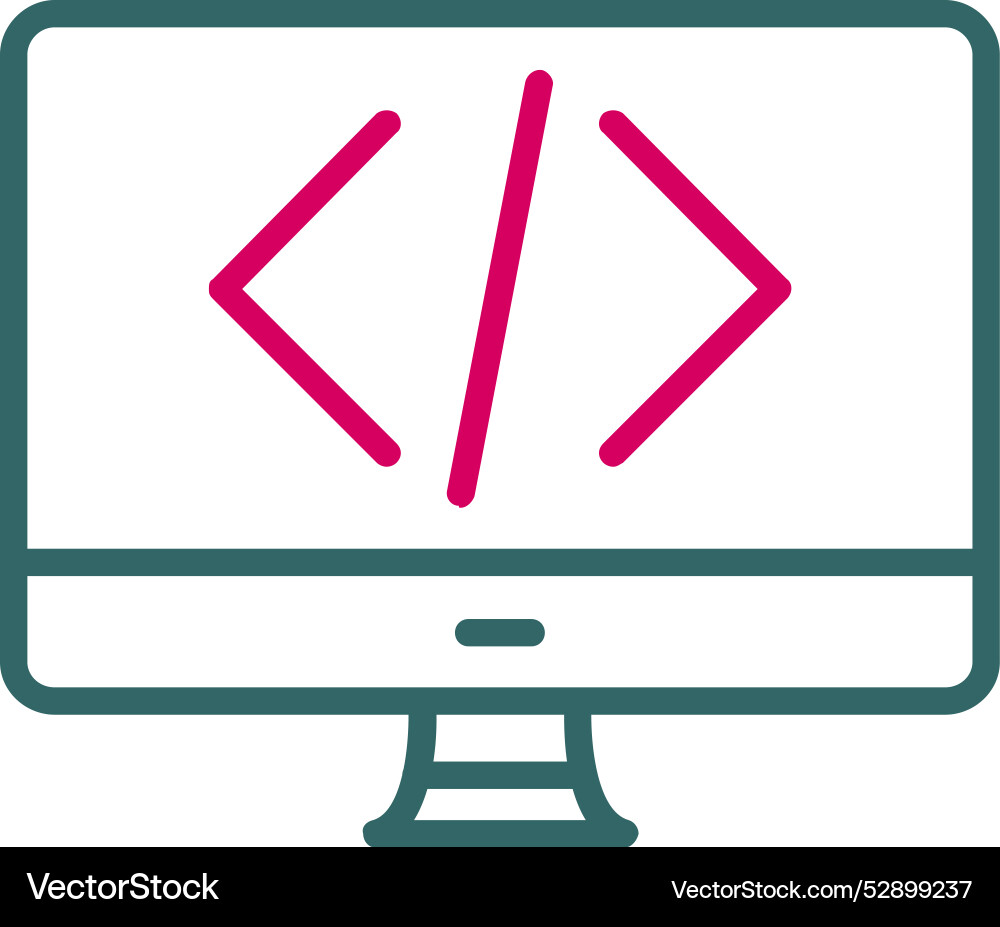 Coding icon design vector image