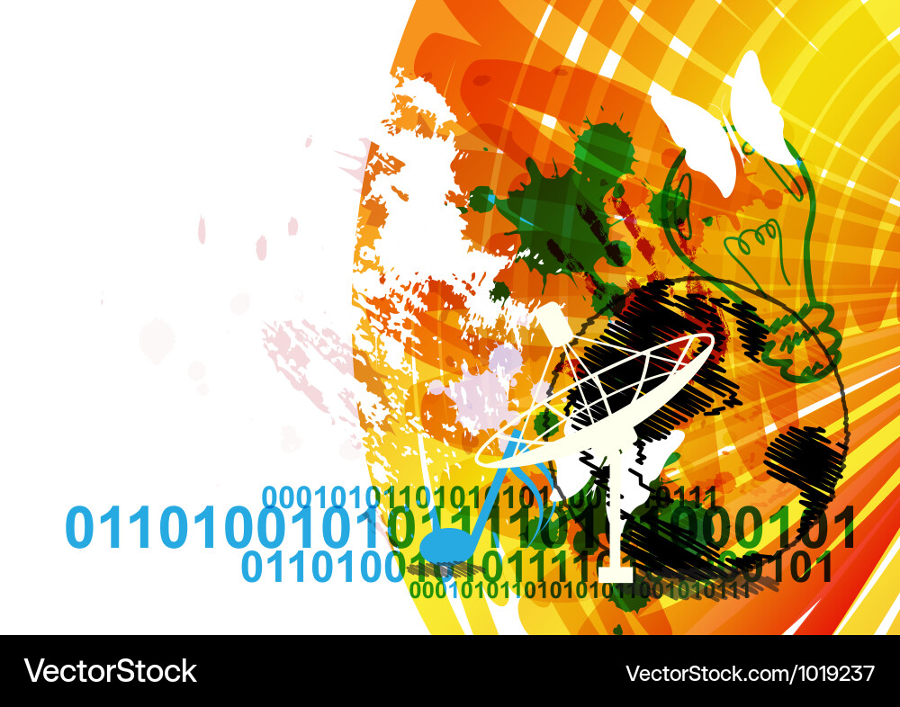 Dynamic Abstract Communication Background vector image