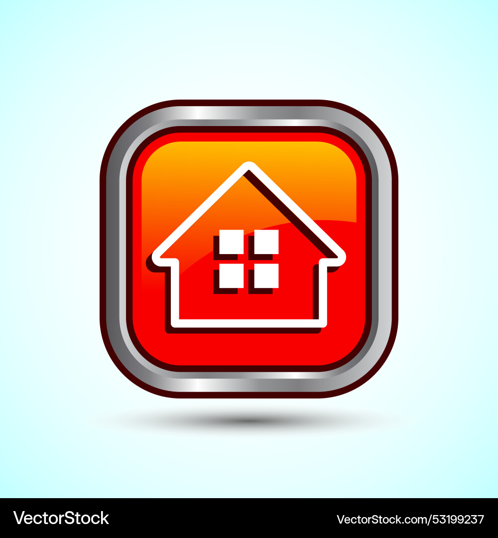 Home icon button design main page Royalty Free Vector Image