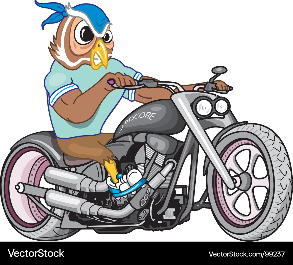 Motorcycle Icon - Harley Davidson vector image