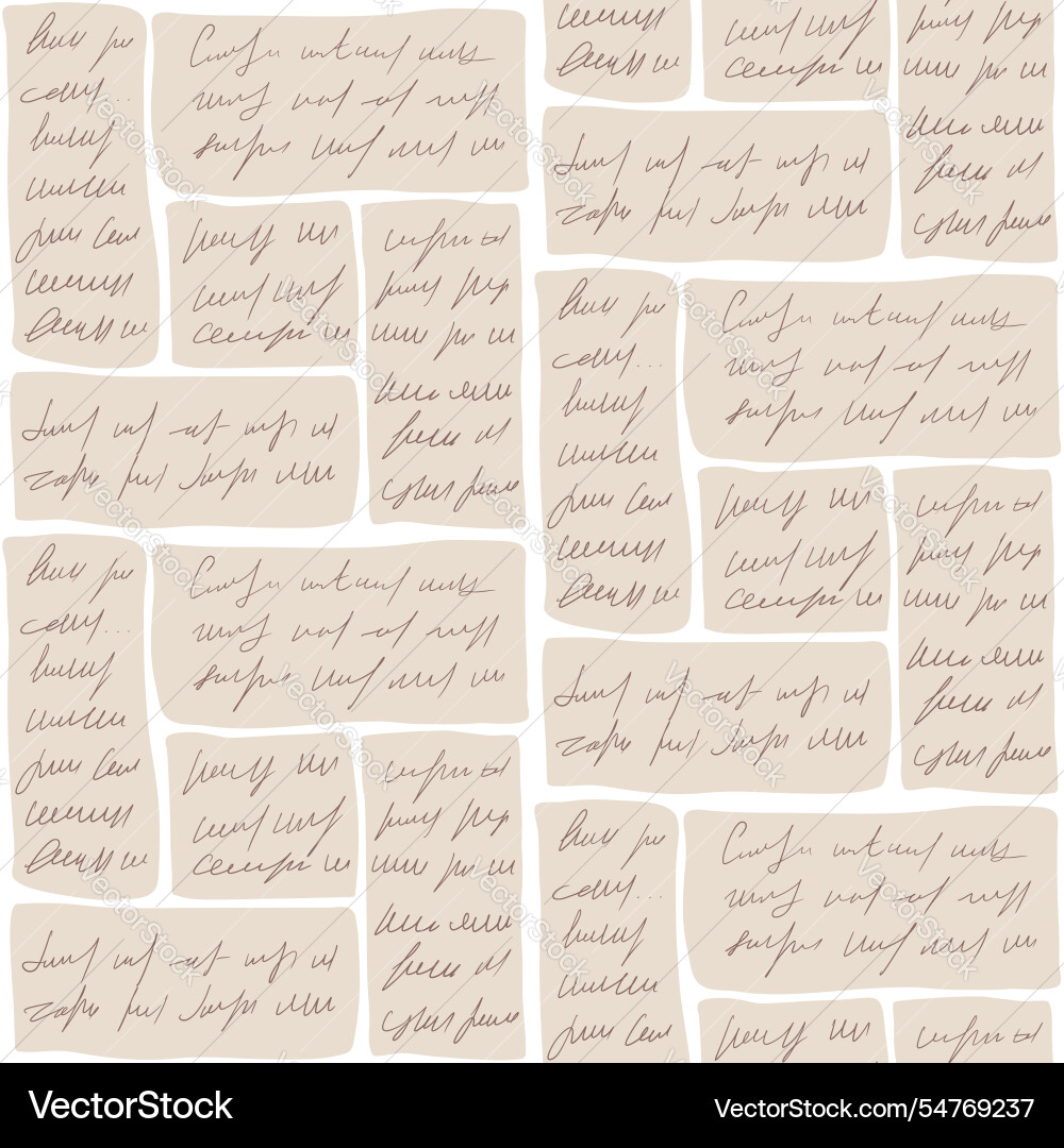 Scribble handwritten text seamless pattern Scribble handwritten text seamless pattern vector image