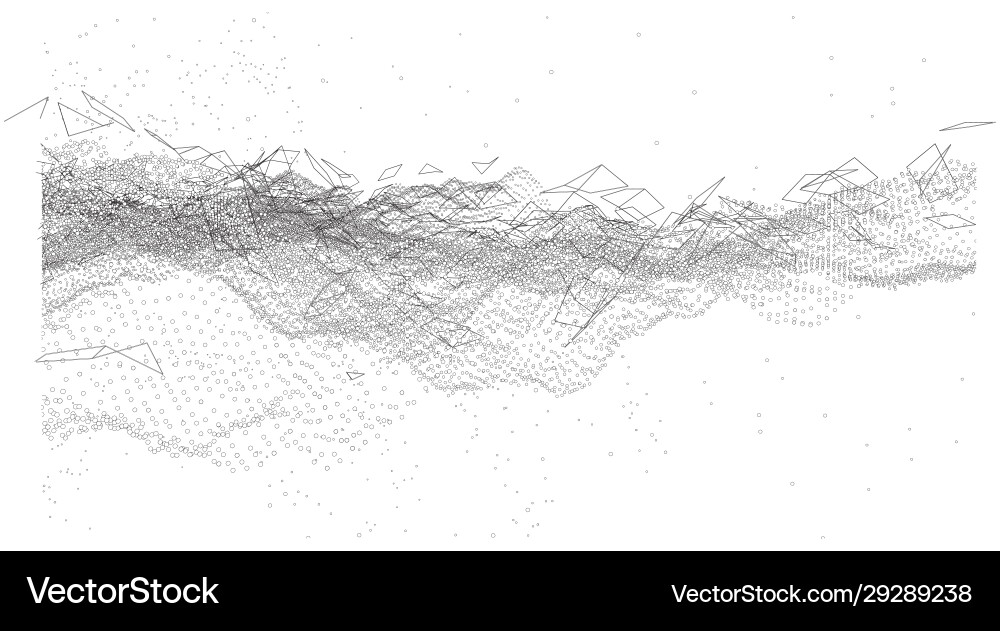 Background consisting dots and lines vector image