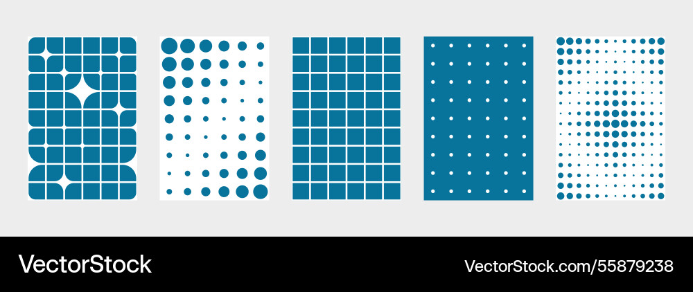Blue color retro checkered pattern abstract Vector Image