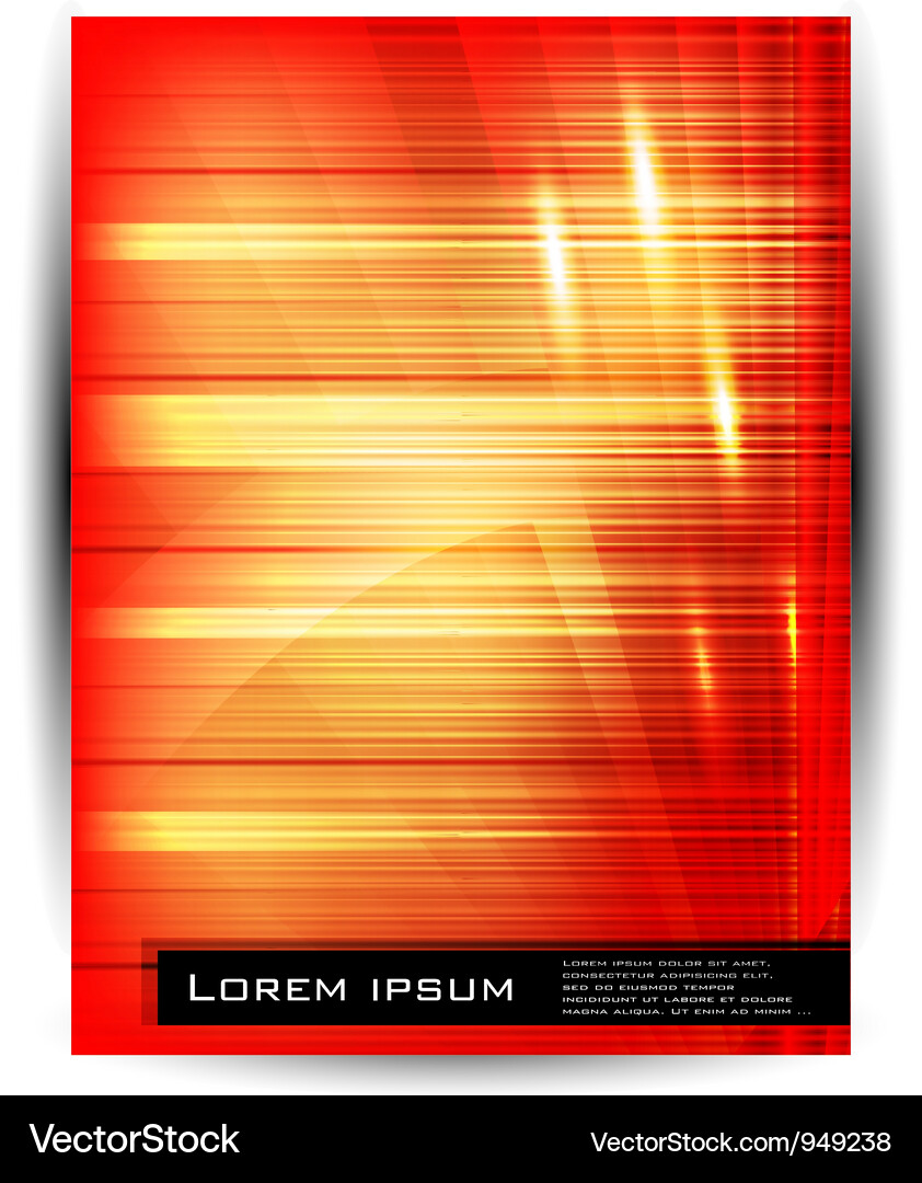 Dynamic Orange Wave Pattern Vector Image
