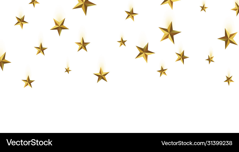 Golden star vector image