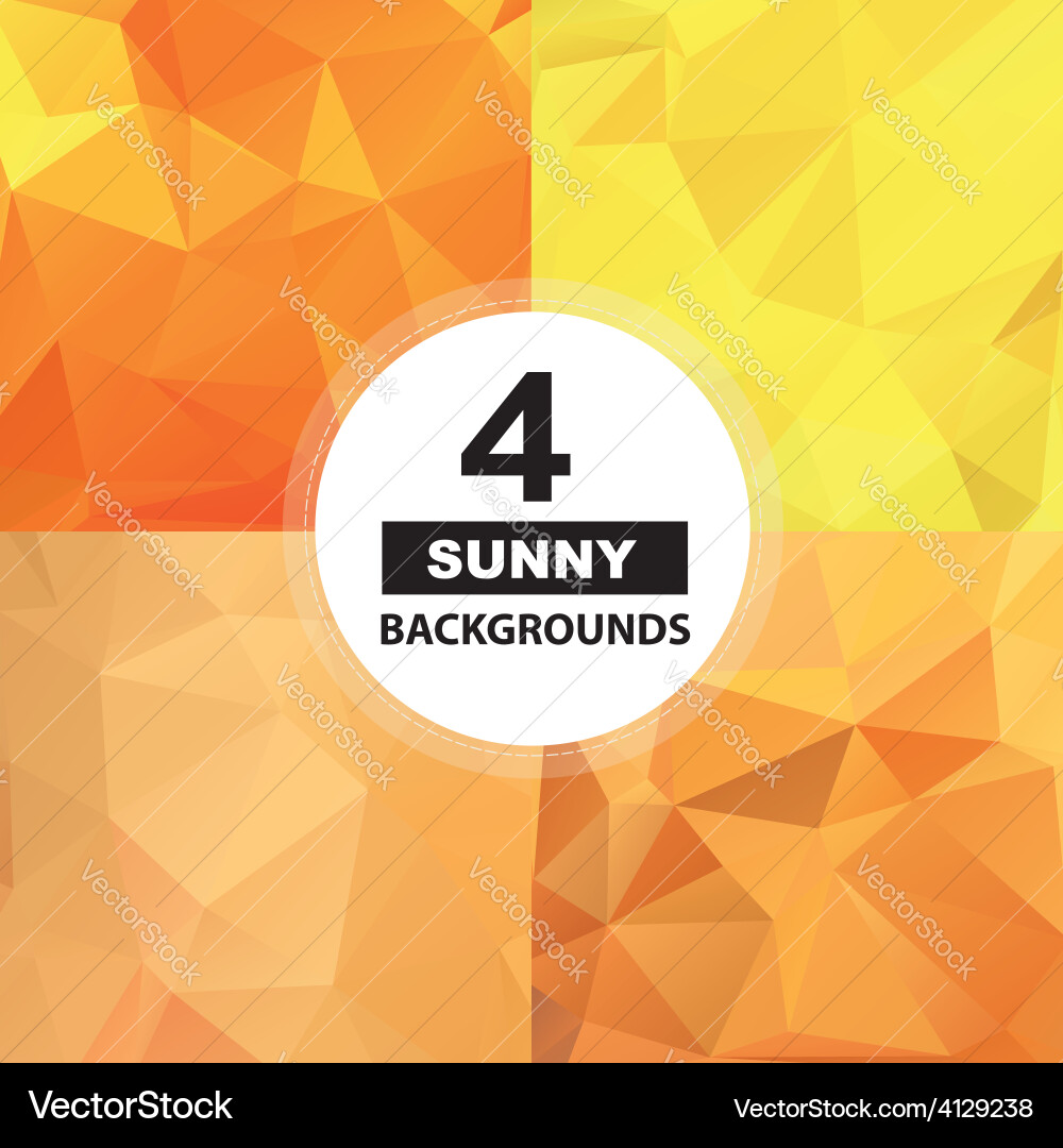 Set of geometric colorful patterns background vector image