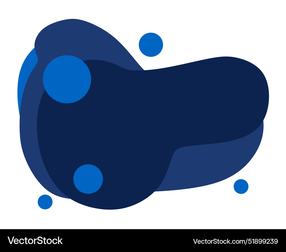Abstract fluid design element on white vector image