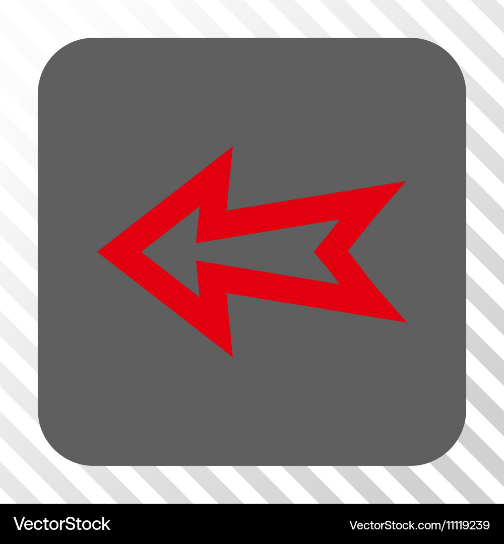 Arrow left rounded square button Vector Image