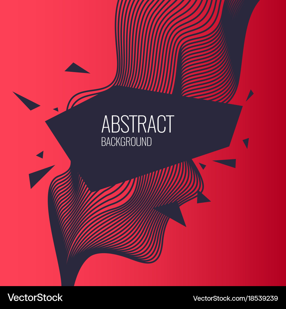 Bright abstract background with a dynamic waves vector image