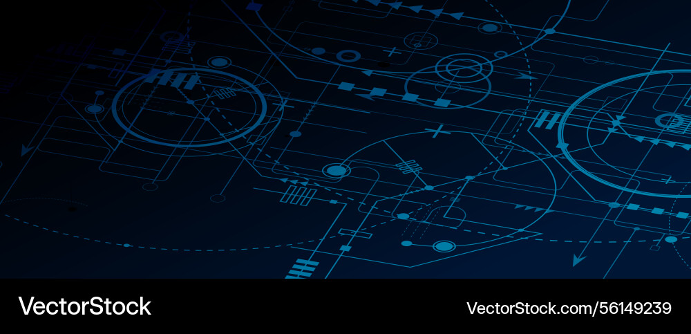 Circuit abstract background for science Vector Image