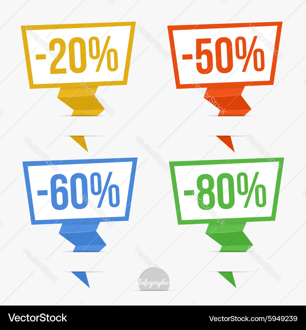 Paper pointer set Vector Image