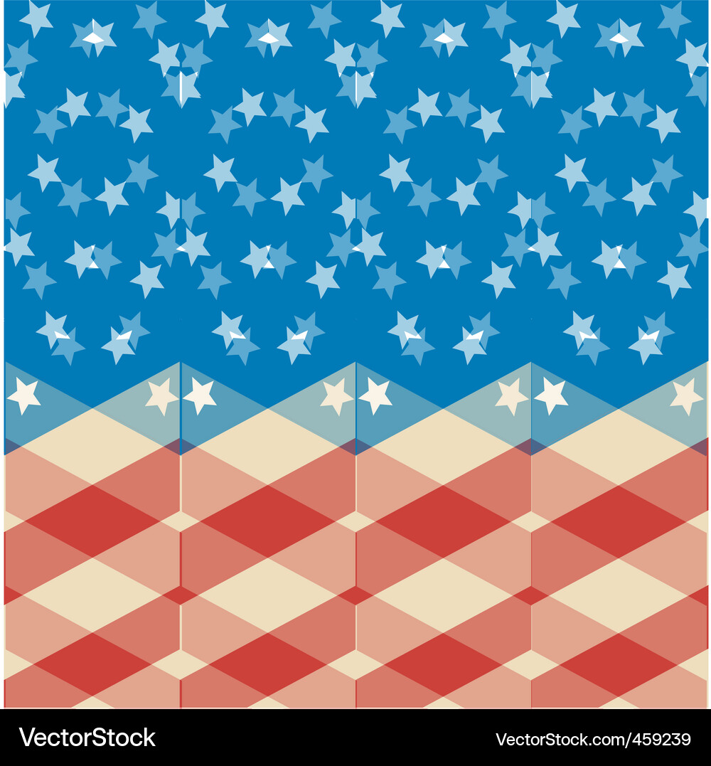 Stars and stripes background Vector Image