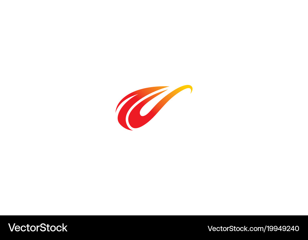 Abstract wave art logo Vector Image