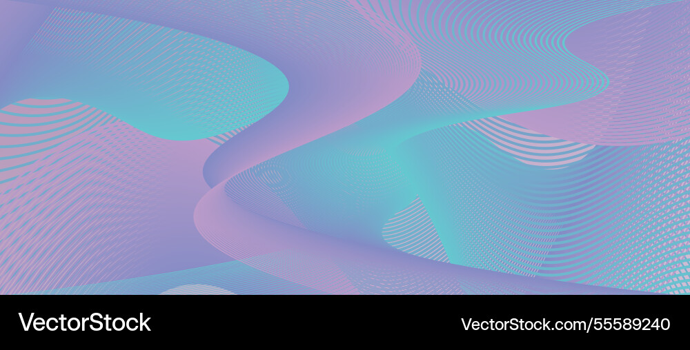 Abstract wave featuring smooth flowing lines Vector Image