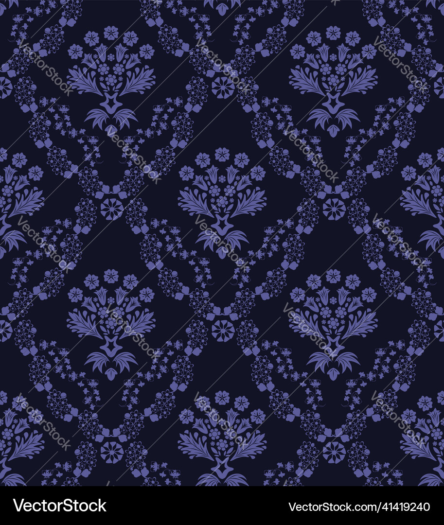 Damask seamless pattern Damask seamless pattern vector image