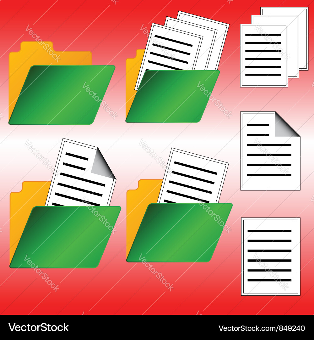 Seven web icons Vector Image