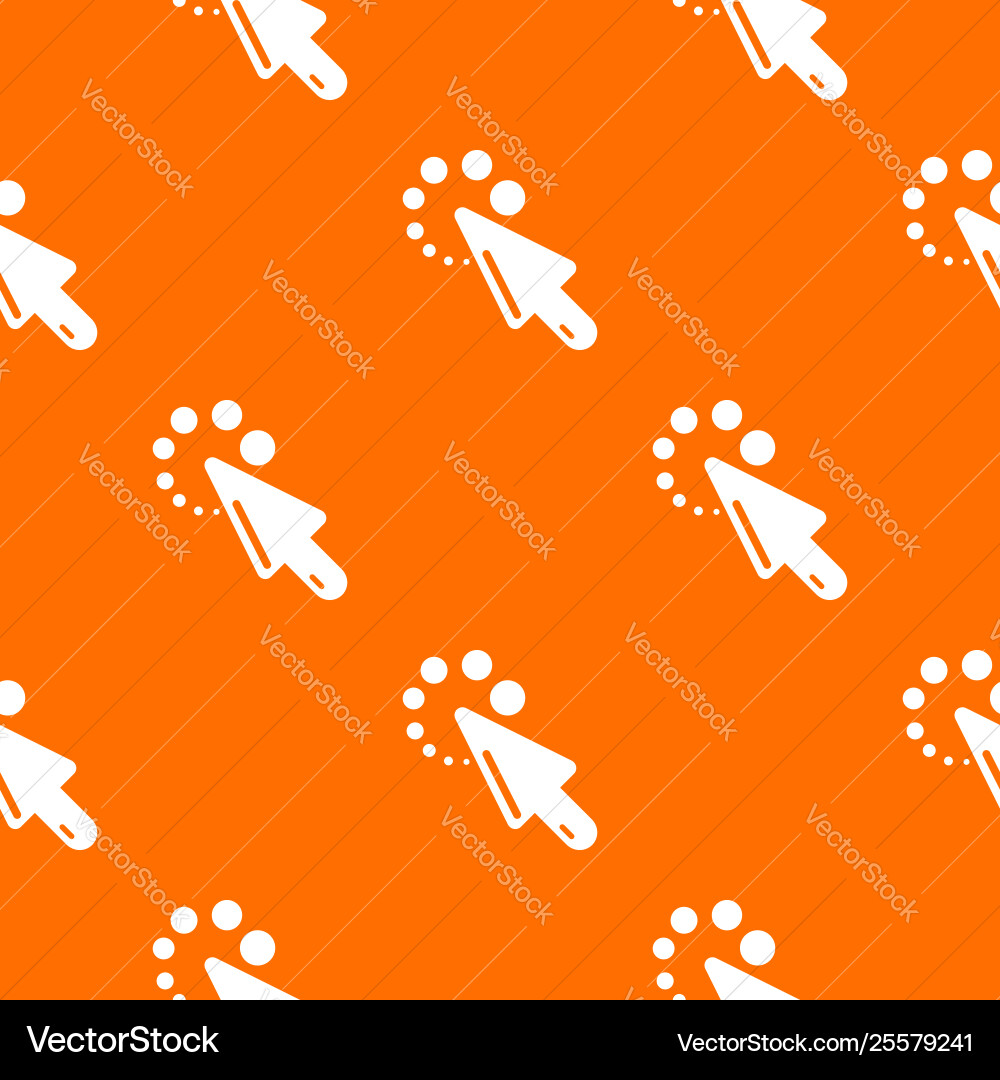 Cursor loading pattern orange Cursor loading pattern orange vector image