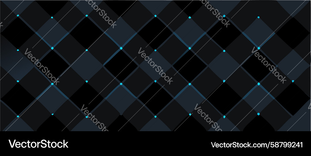 Dark Checkered Pattern - Subtle Depth Vector Image